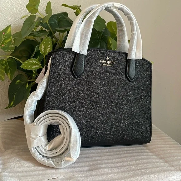 NEW, GLITTER TINSEL SATCHEL BAG - Picture 4 of 15